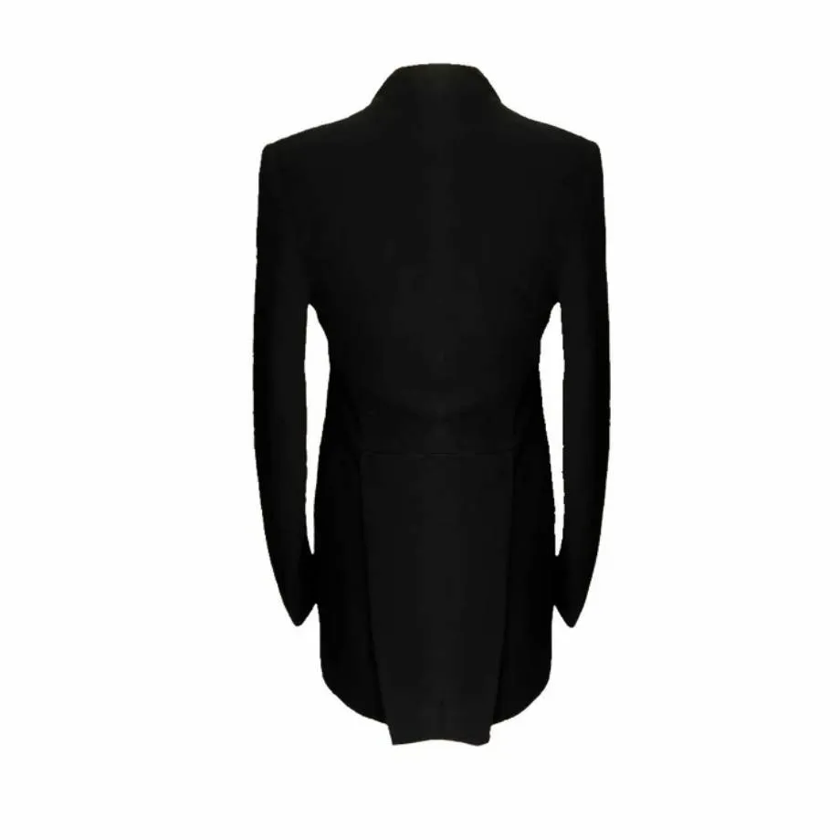2000s Givenchy Black Tuxedo Tail Jacket