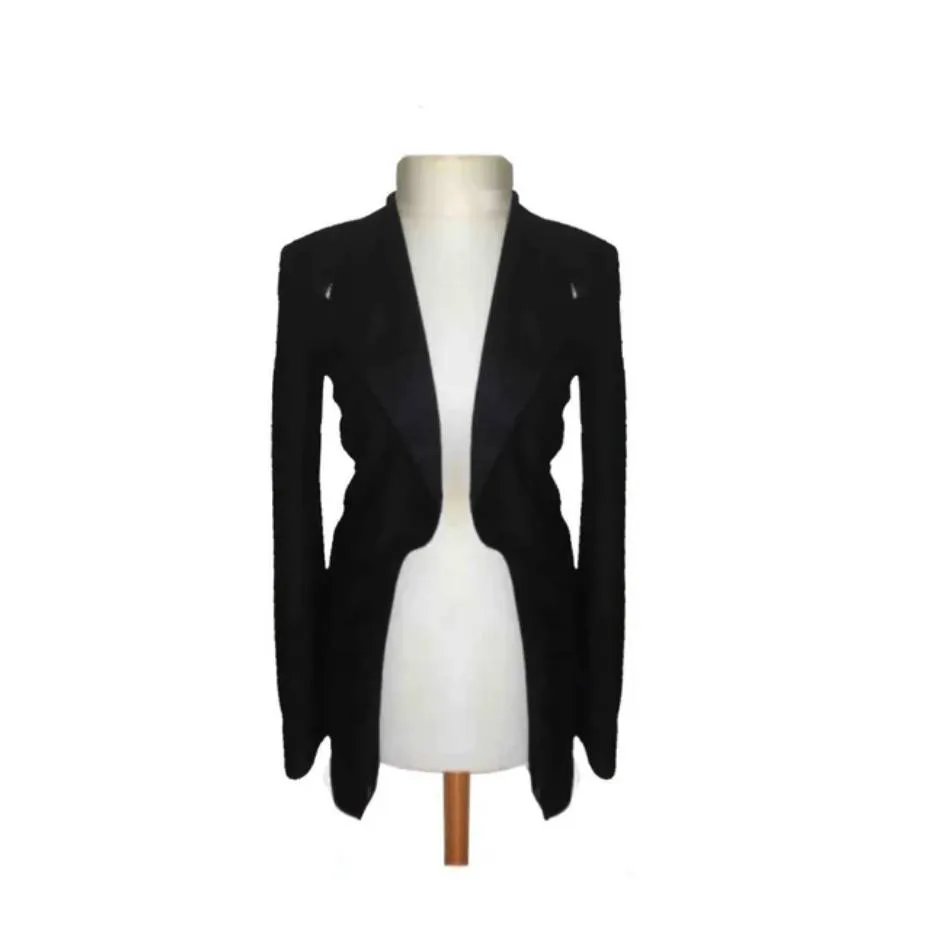2000s Givenchy Black Tuxedo Tail Jacket