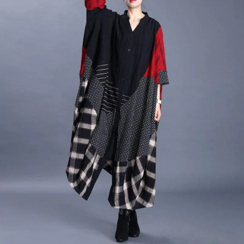 Babakud Women Cotton Linen Retro Windbreaker Coat