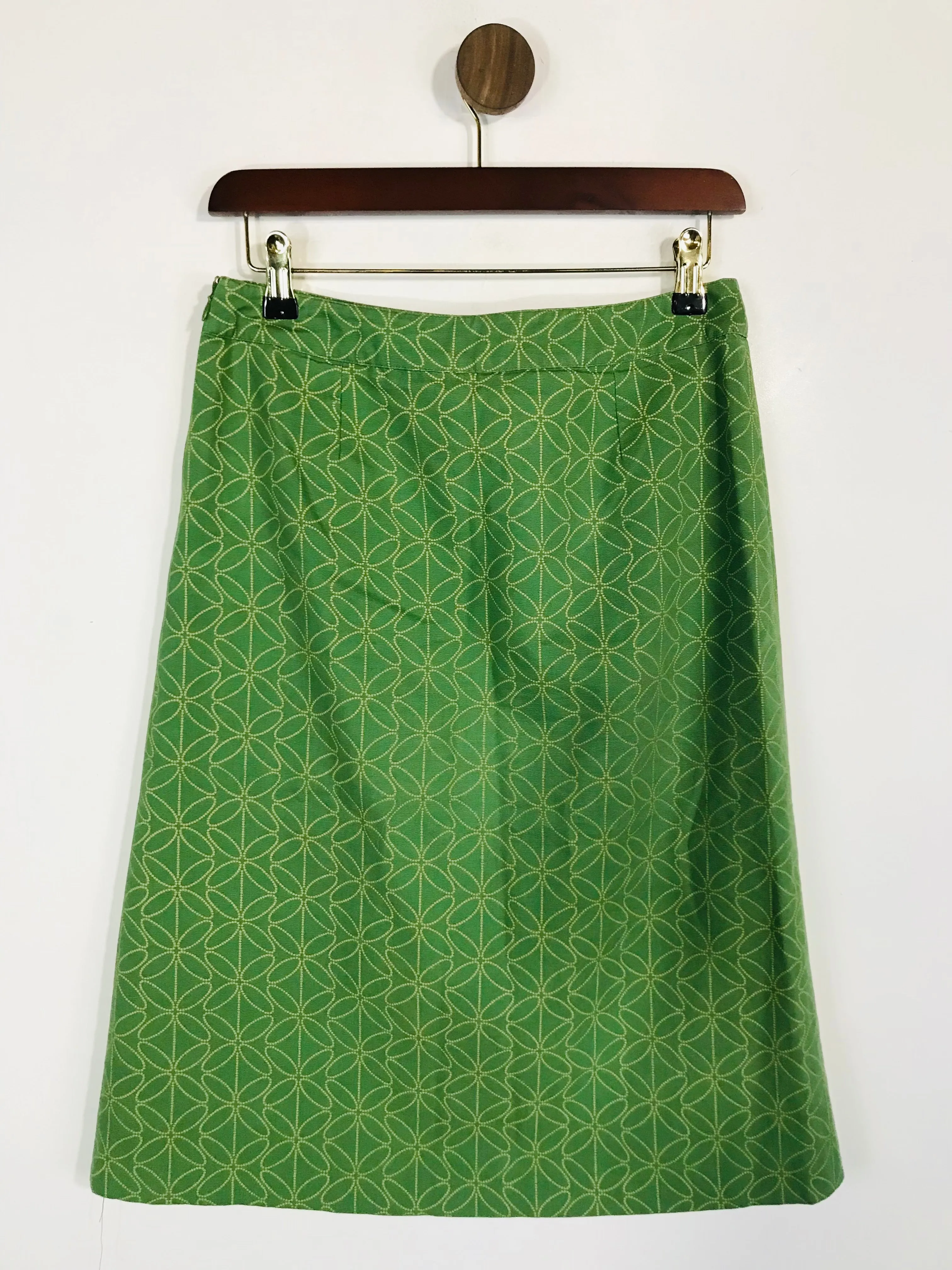 Boden Women's Midi A-Line Skirt | UK8 | Green