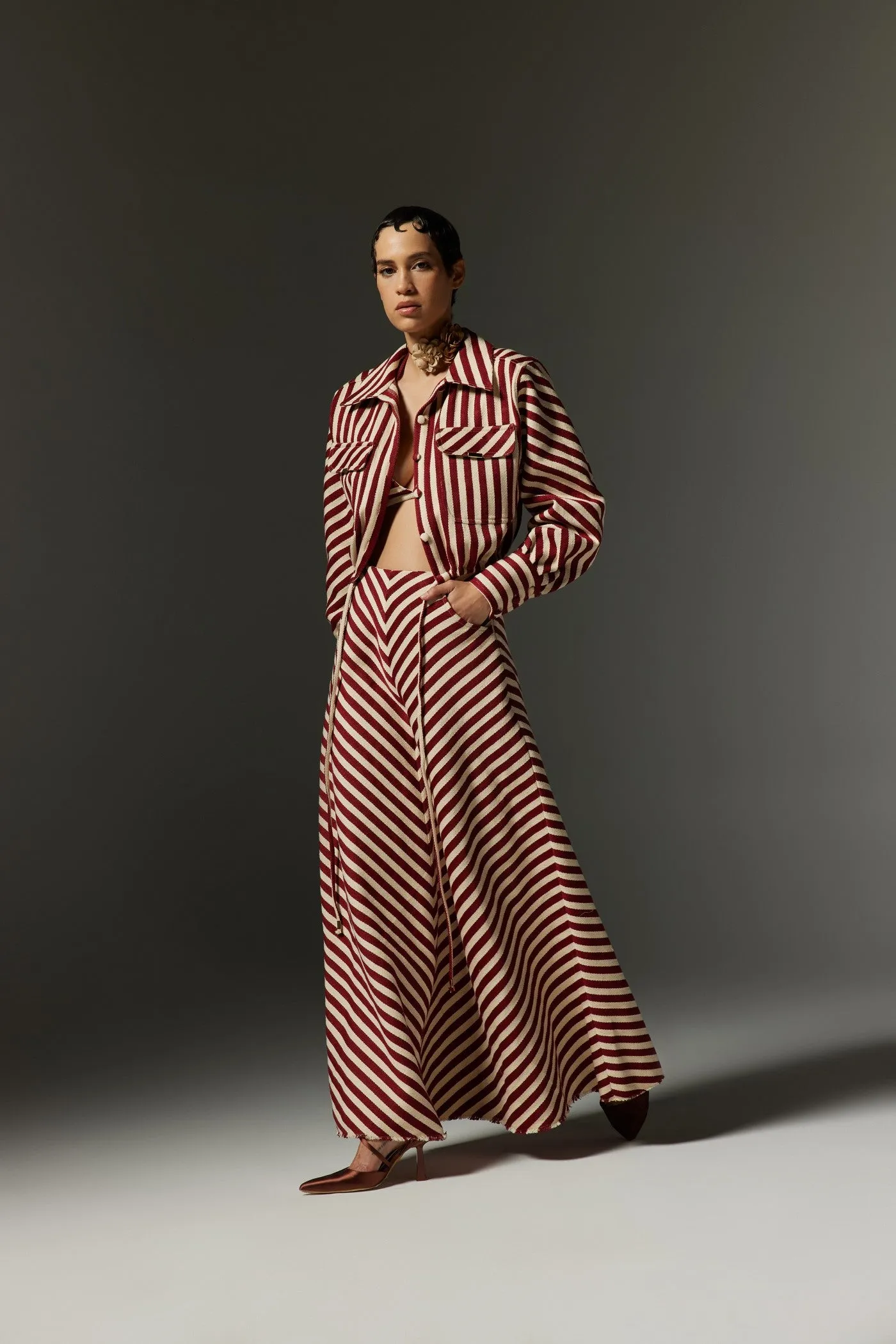 Bria A-line Long Skirt