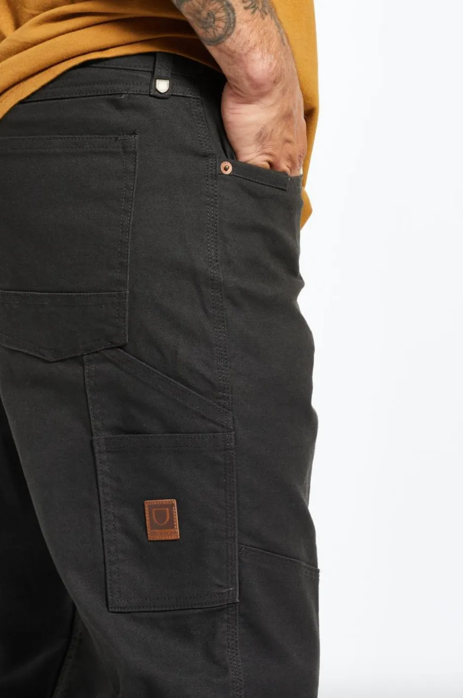 Brixton Builders Carpenter Pant - Washed Black