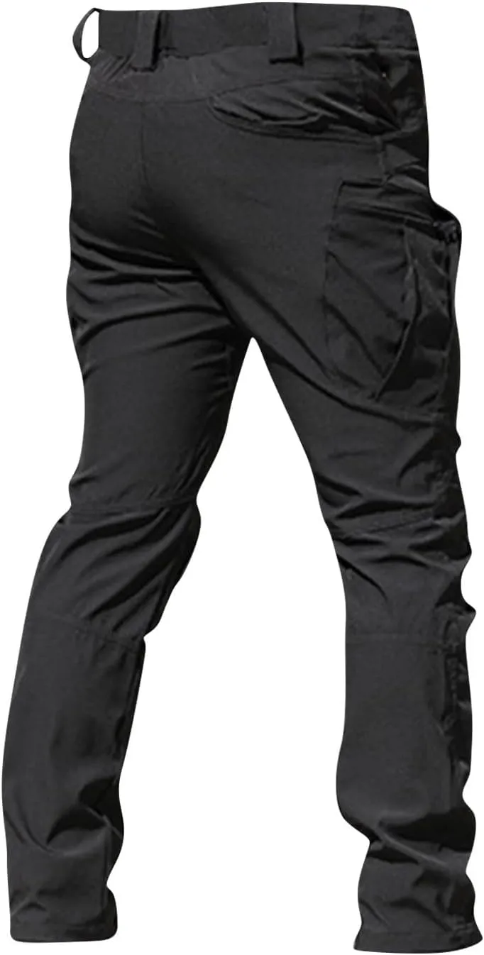 Cargo Pants for Men Relaxed Fit Stretch Ripstop Tactical Pants Outdoor Waterproof Quick Dry Hiking Pant Multi-Pockets