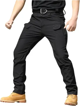 Cargo Pants for Men Relaxed Fit Stretch Ripstop Tactical Pants Outdoor Waterproof Quick Dry Hiking Pant Multi-Pockets