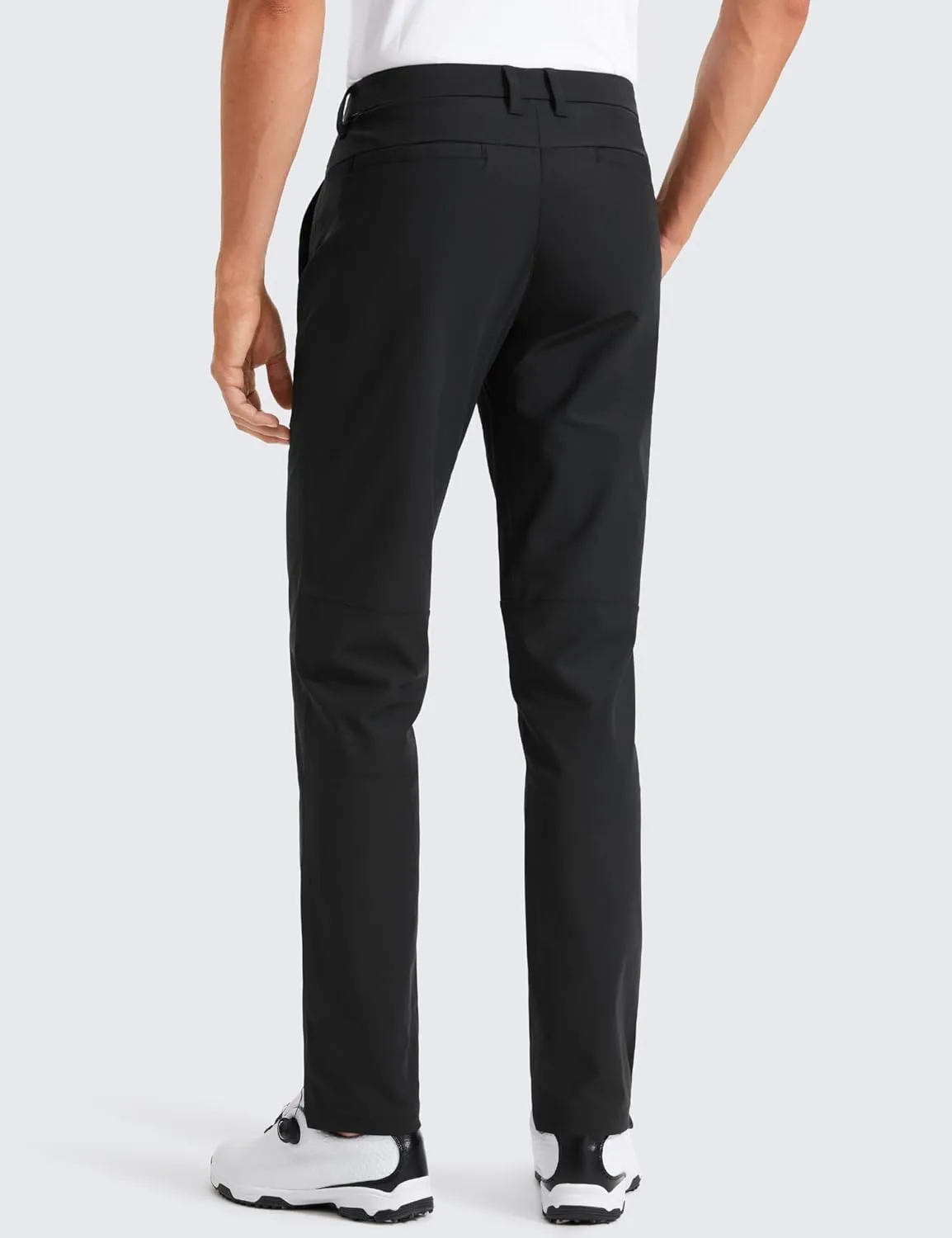 CRZ YOGA Men's All Day Comfy Golf Pants - 28"/30"/32"/34" Quick Dry Lightweight Work Casual Trousers with Pockets