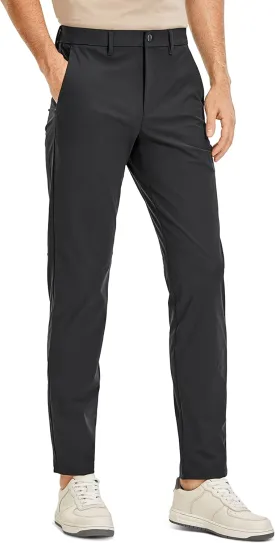 CRZ YOGA Men's All Day Comfy Golf Pants - 28"/30"/32"/34" Quick Dry Lightweight Work Casual Trousers with Pockets