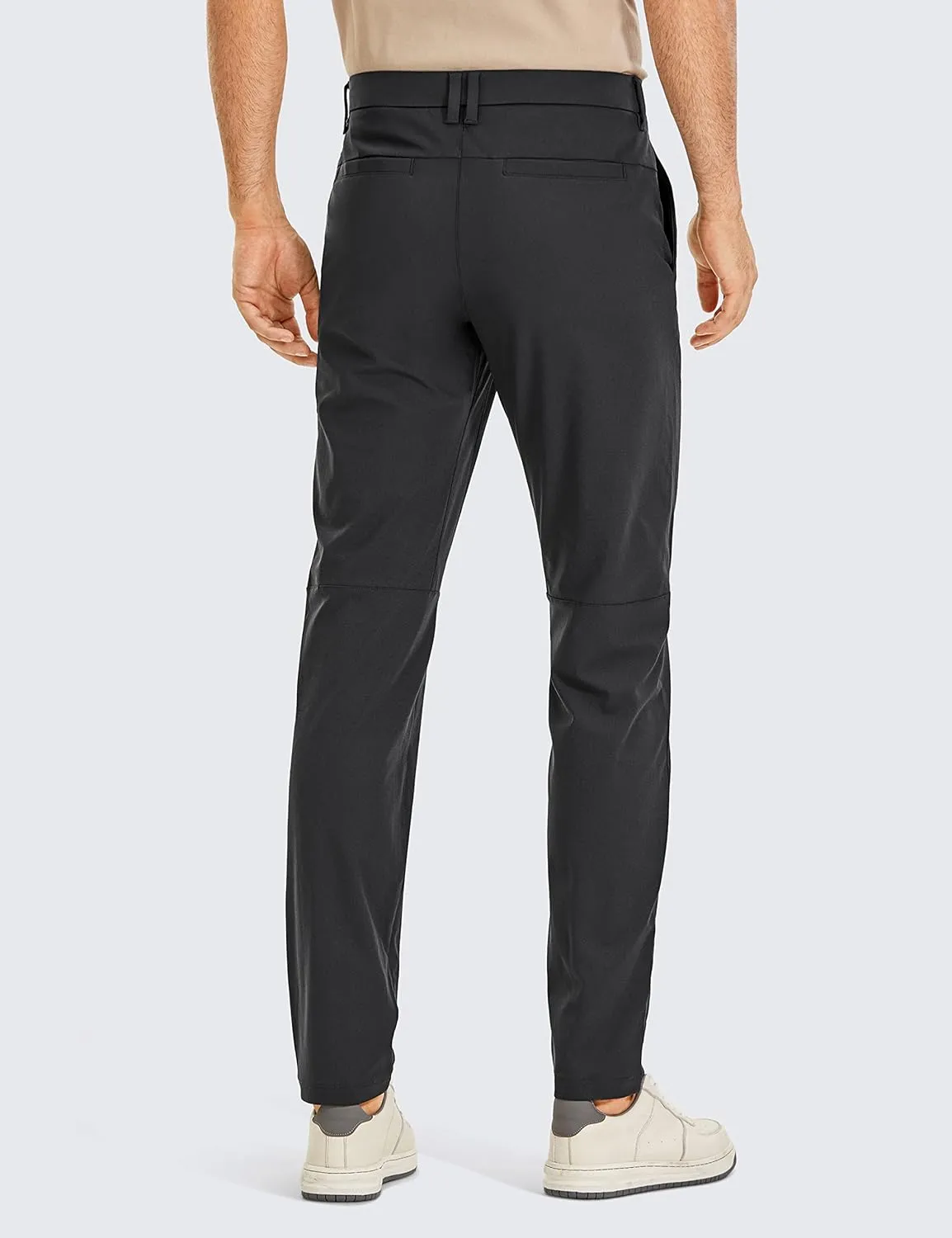 CRZ YOGA Men's All Day Comfy Golf Pants - 28"/30"/32"/34" Quick Dry Lightweight Work Casual Trousers with Pockets