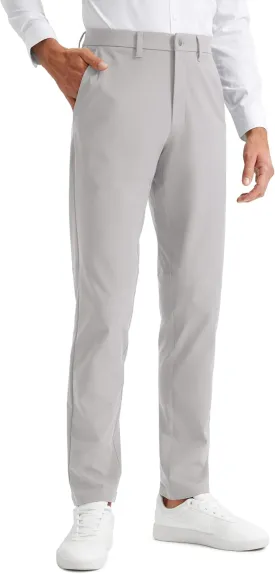 CRZ YOGA Men's All Day Comfy Golf Pants - 28"/30"/32"/34" Quick Dry Lightweight Work Casual Trousers with Pockets