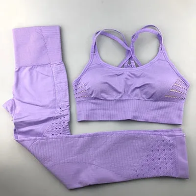 Detailed Yoga Sportswear Set