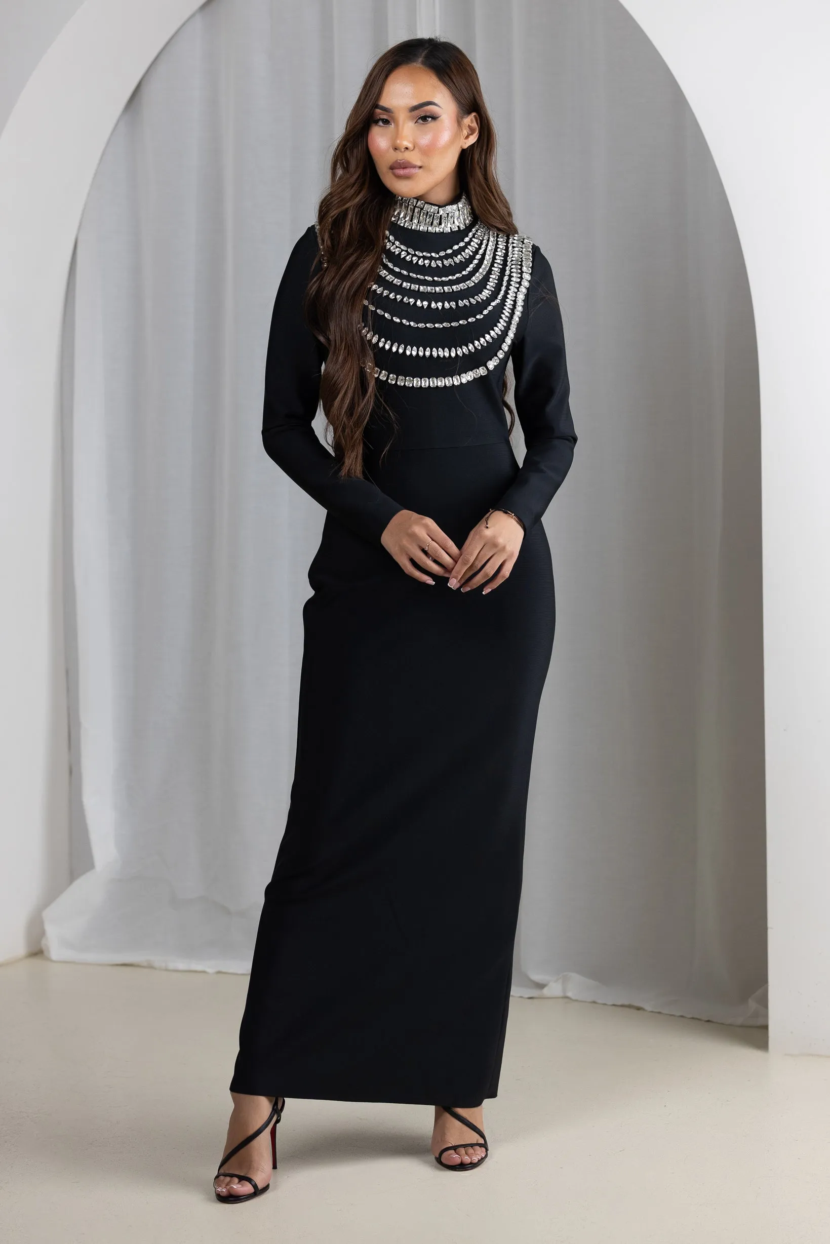 Embellished Skyline Dress