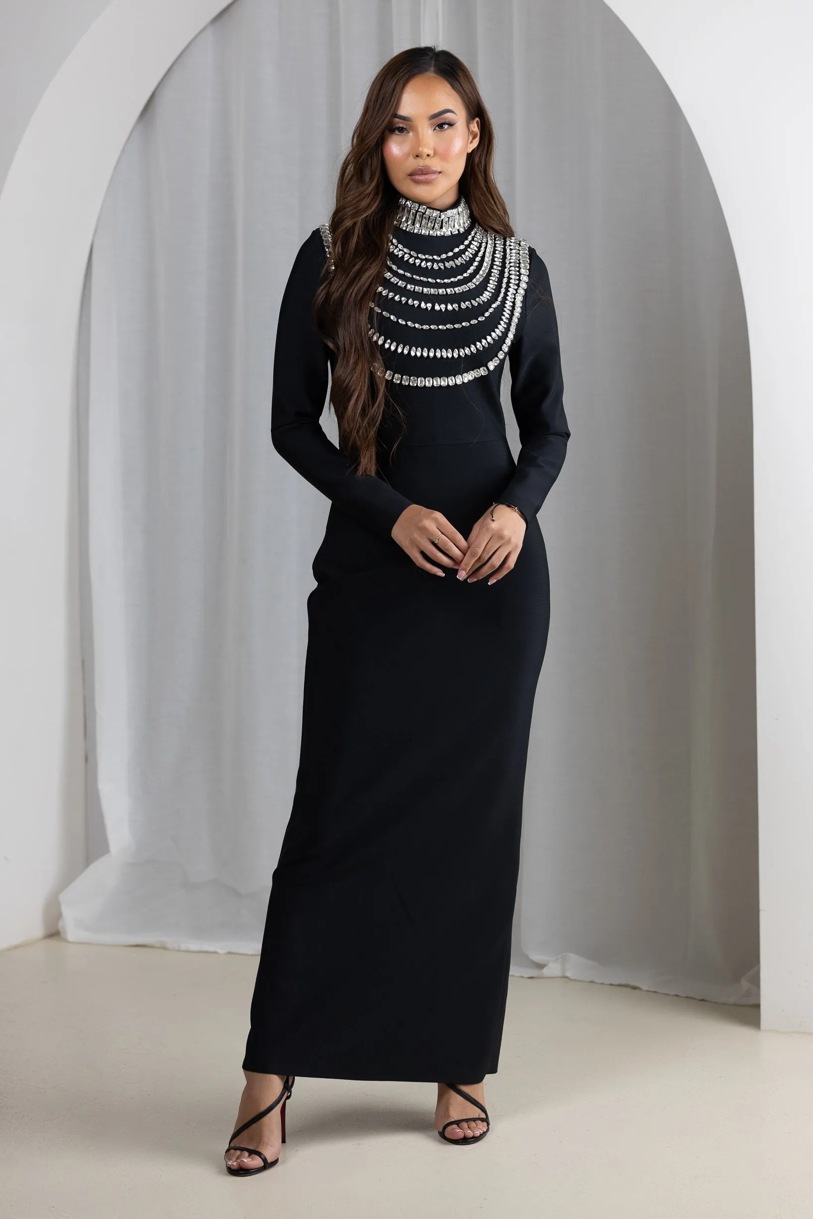 Embellished Skyline Dress