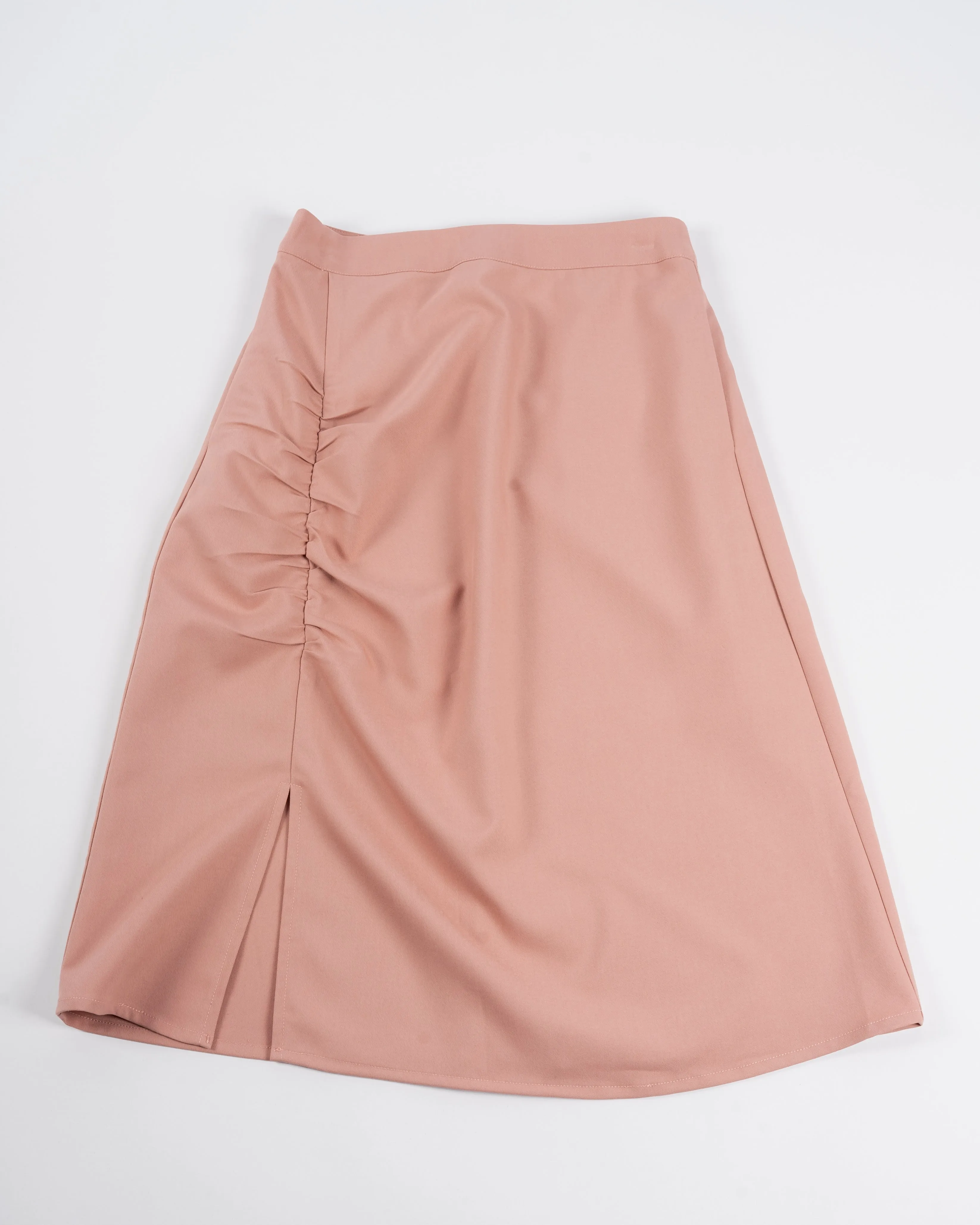 Erica Gathered A-Line Skirt (Pink)