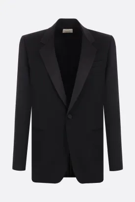 Grain De Poudre Wool Tuxedo Jacket