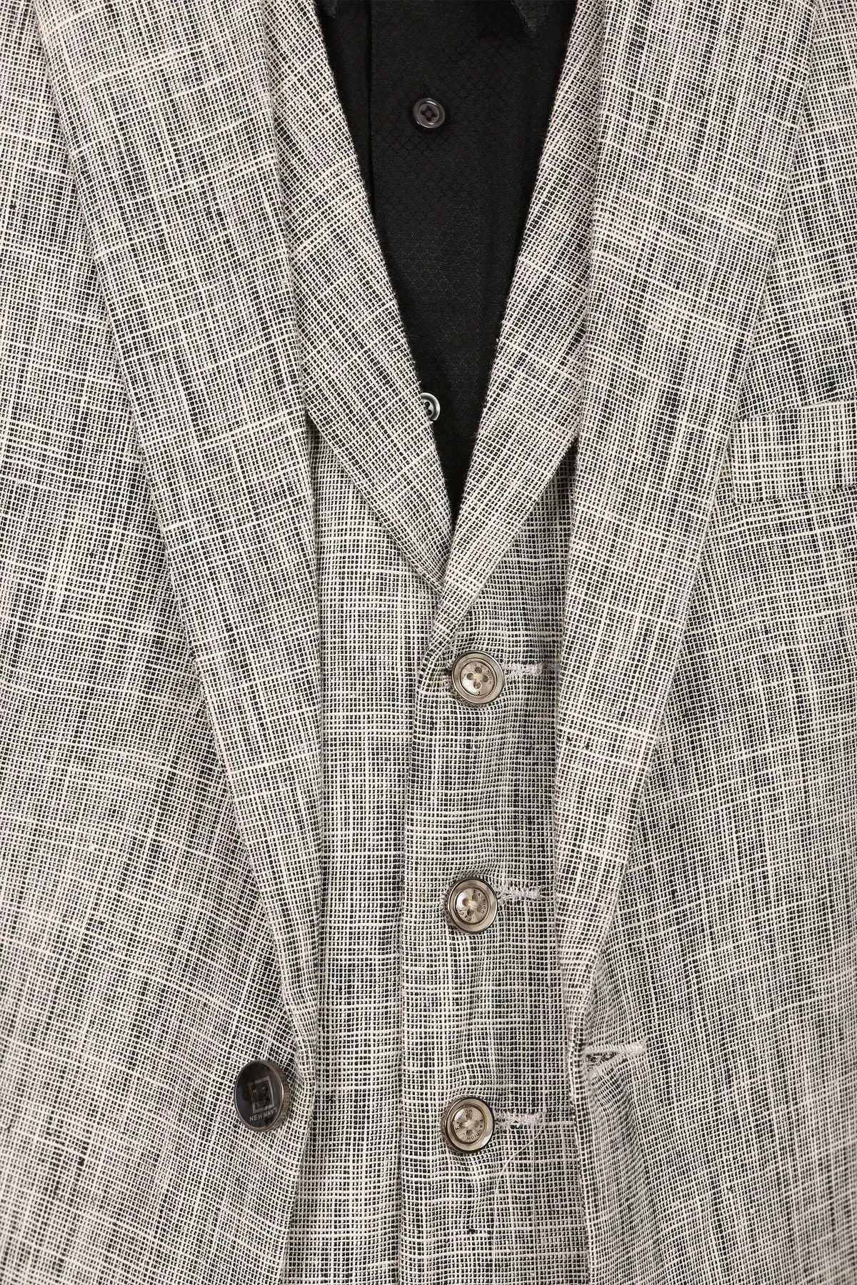 Linen Silver Three Piece Suit