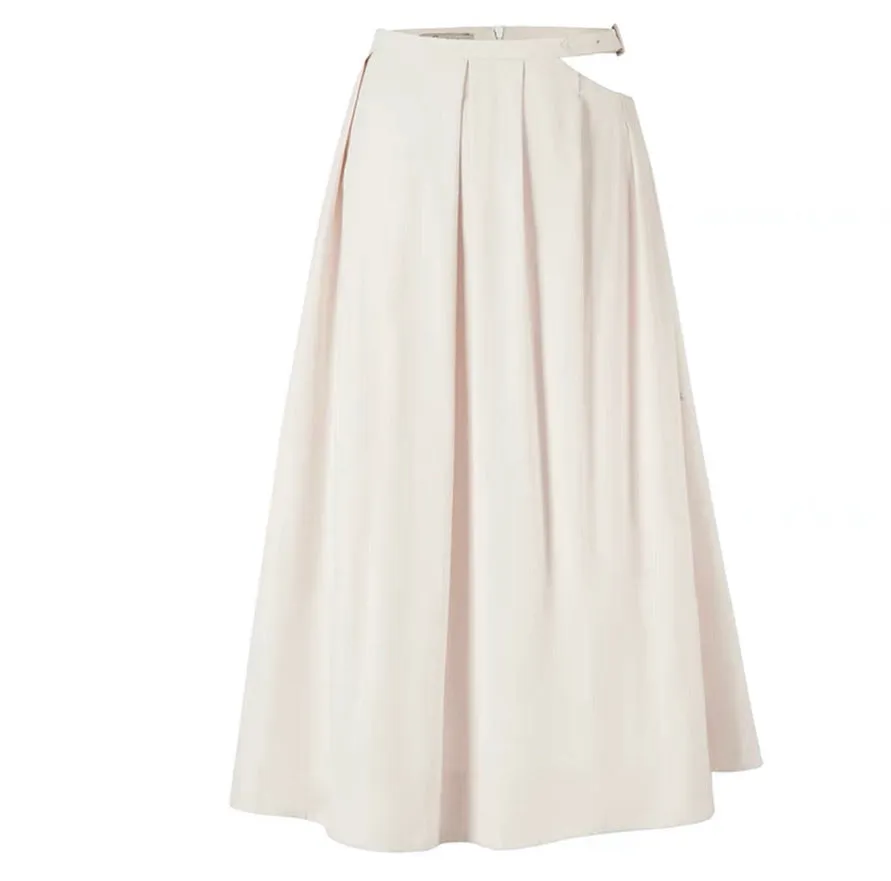 Luci Cutout A-line Midi Skirt