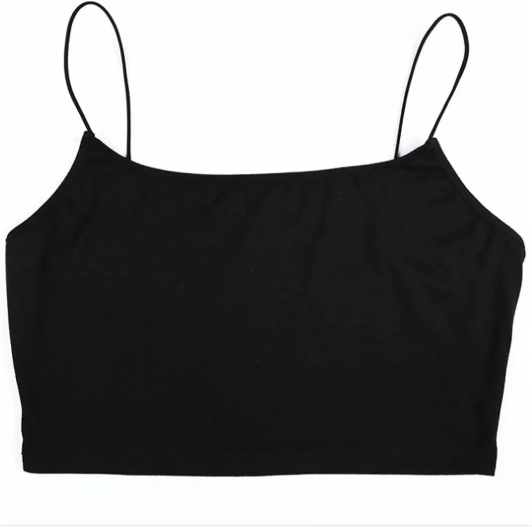 LuFeng Women's Crop Top Cami Camisole Summer Women Sexy Slim Sleeveless Backless Spaghetti Strap Tank Top