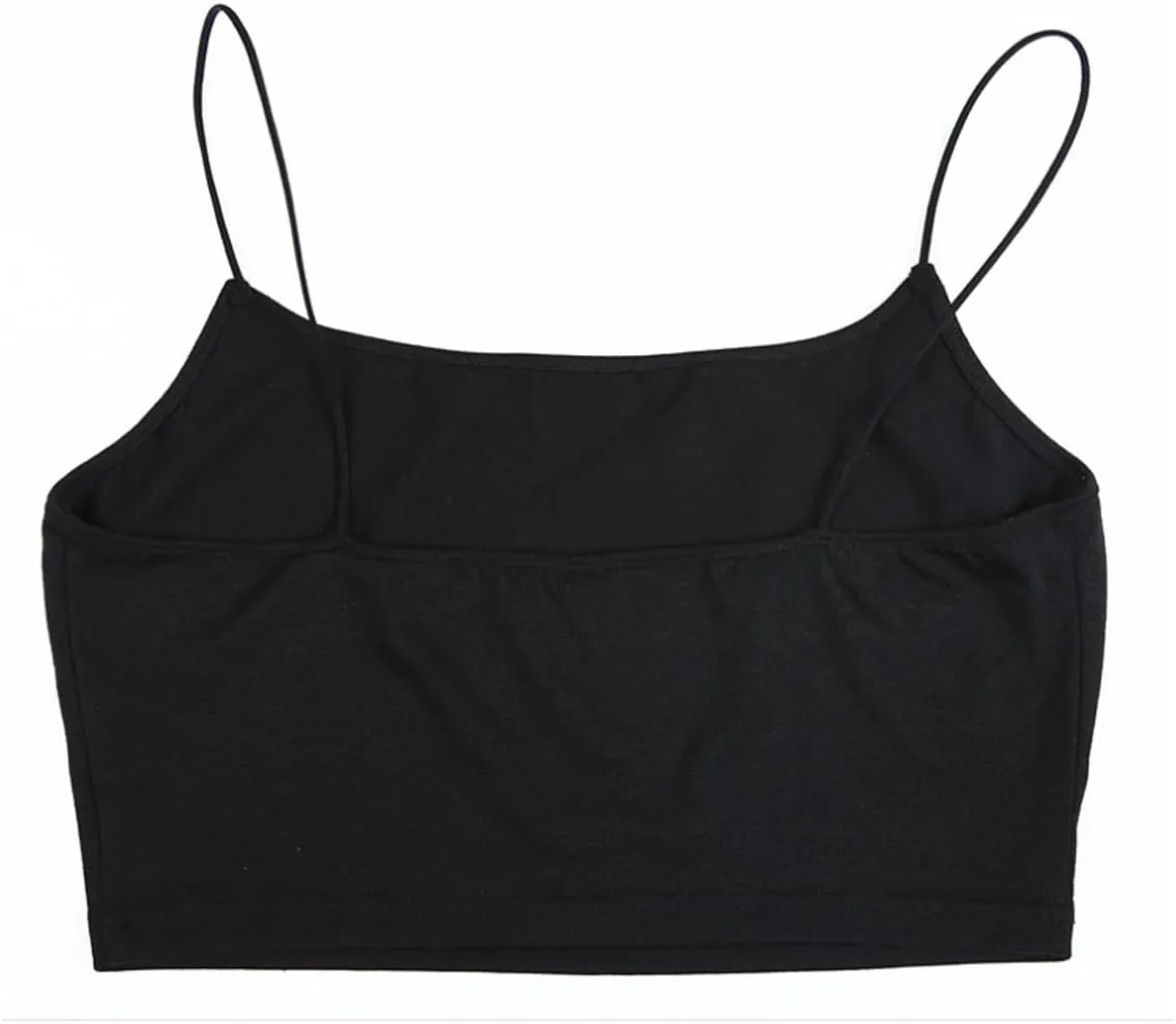 LuFeng Women's Crop Top Cami Camisole Summer Women Sexy Slim Sleeveless Backless Spaghetti Strap Tank Top