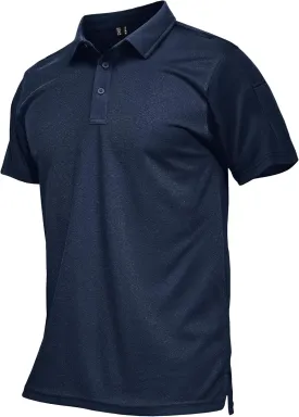 MAGCOMSEN Men's Polo Shirts Tactical UPF 50  Quick Dry Performance Short Sleeve Work Golf Shirts Lightweight Collared Pique