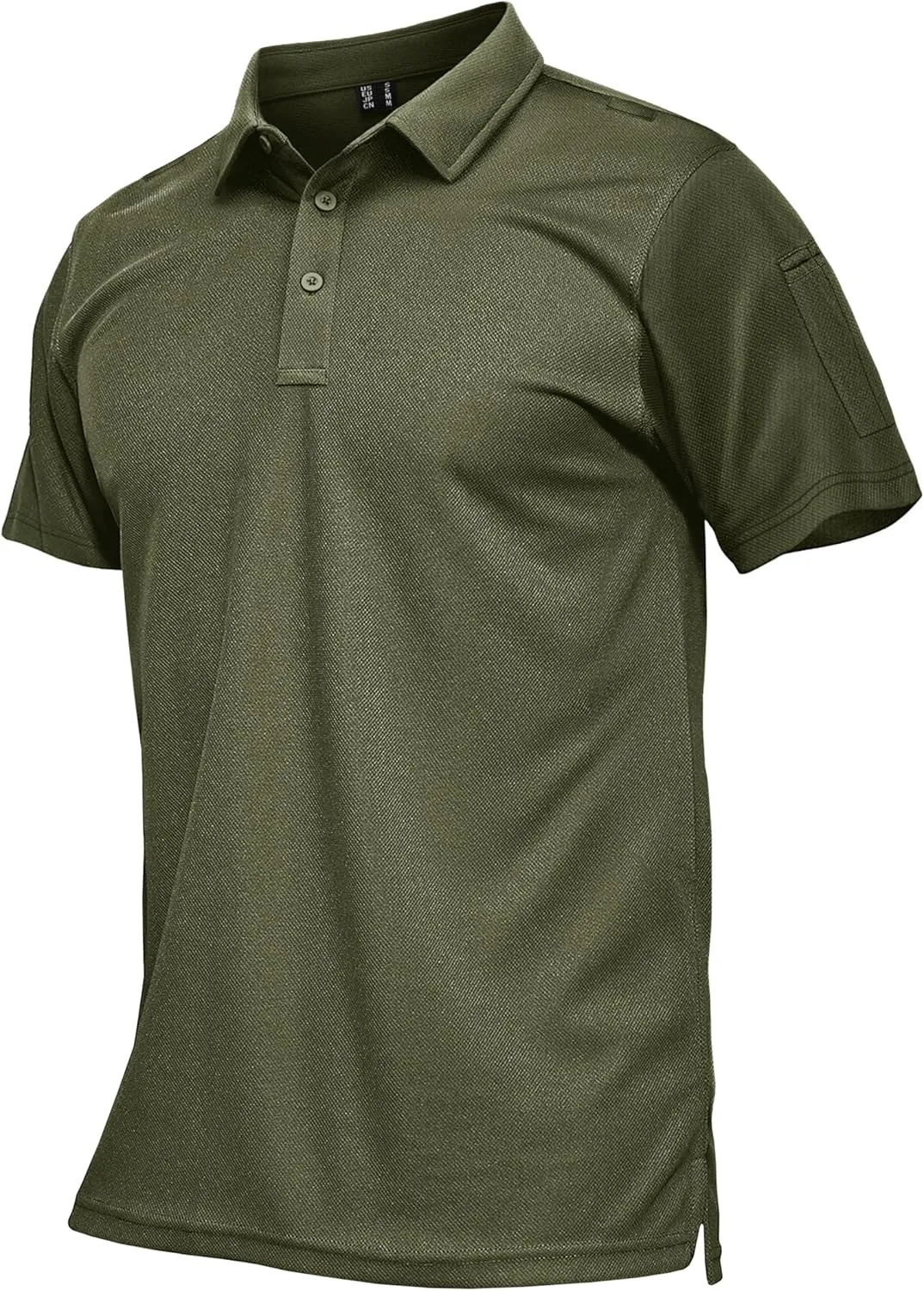 MAGCOMSEN Men's Polo Shirts Tactical UPF 50  Quick Dry Performance Short Sleeve Work Golf Shirts Lightweight Collared Pique