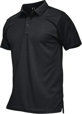 MAGCOMSEN Men's Polo Shirts Tactical UPF 50  Quick Dry Performance Short Sleeve Work Golf Shirts Lightweight Collared Pique
