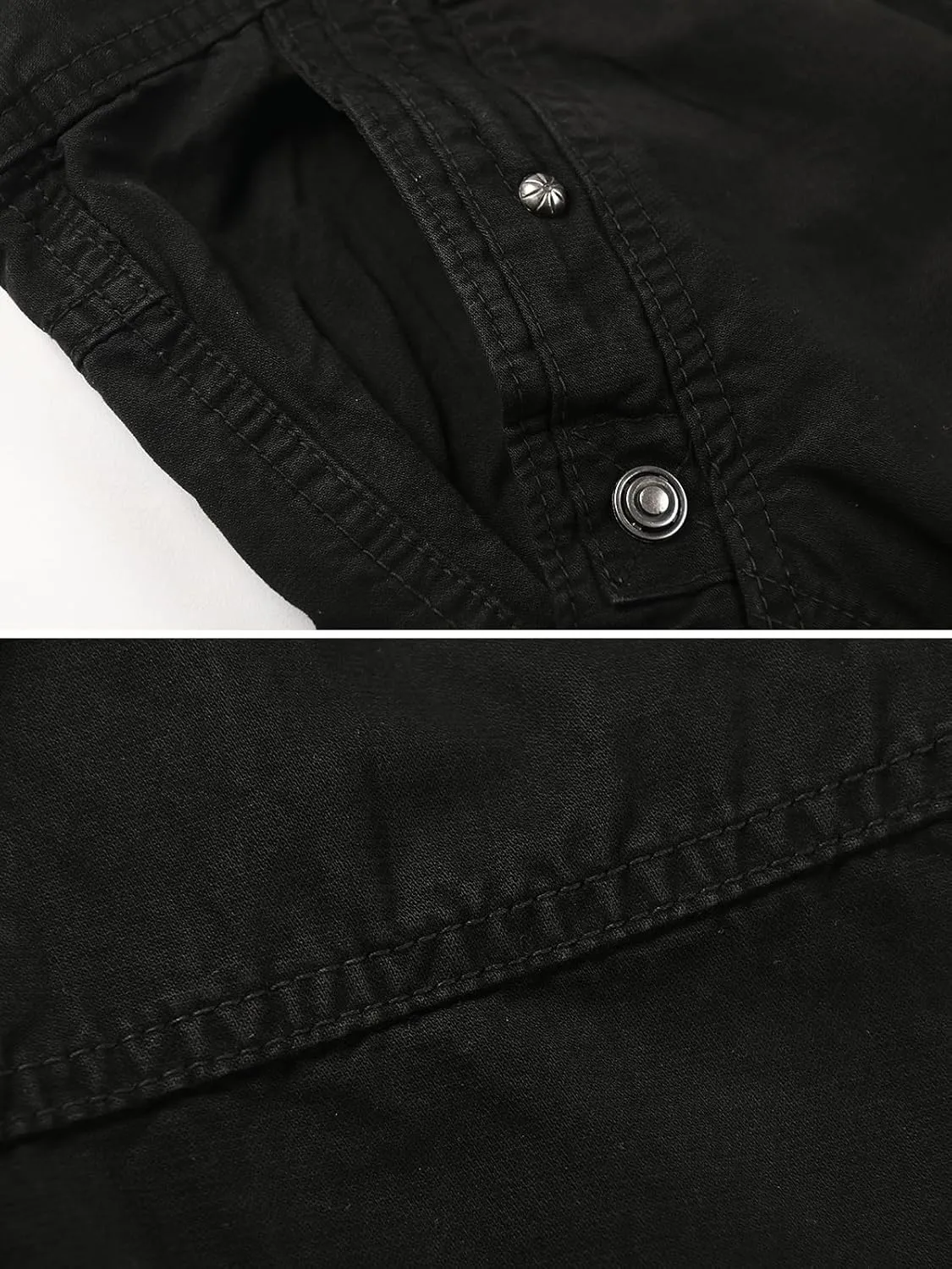 Men's Casual Cargo Cotton Relaxed Fit Tactical Outdoor Work Pants with Multi-Pockets
