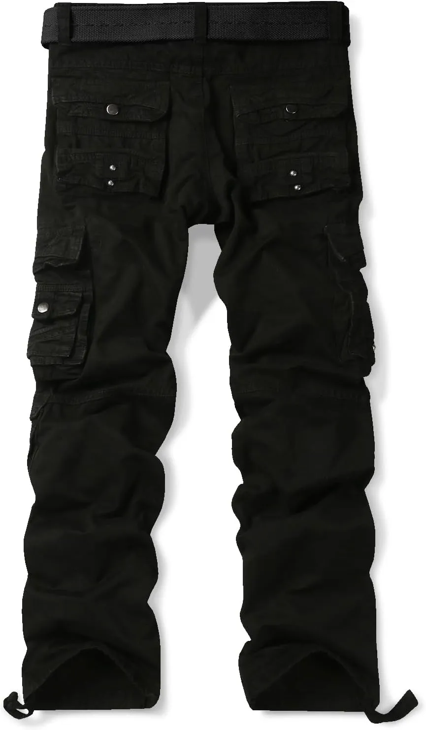 Men's Casual Cargo Cotton Relaxed Fit Tactical Outdoor Work Pants with Multi-Pockets