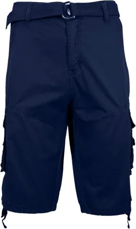 Men's Distressed Vintage Belted Cargo Utility Shorts (Size 30-48)