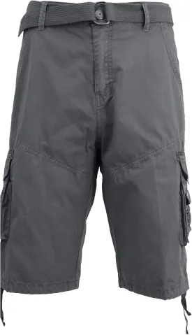 Men's Distressed Vintage Belted Cargo Utility Shorts (Size 30-48)