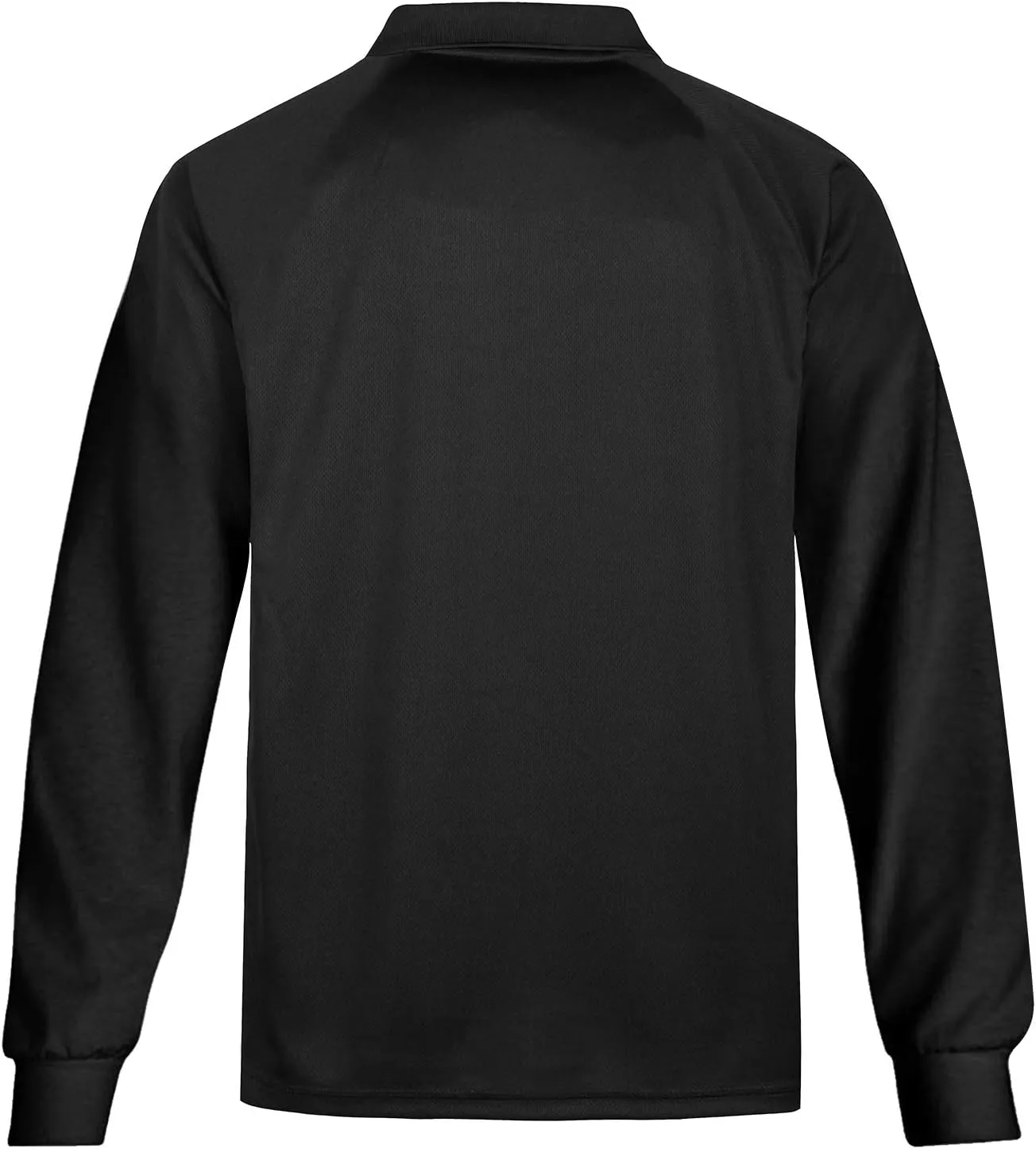 MOHEEN Men's Pique Polo Shirts Dry Fit UPF 50  Long Sleeve Golf Shirt Big and Tall M-6XL