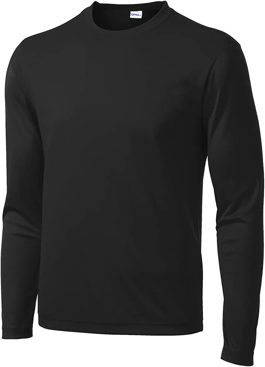 Opna Men's Long Sleeve Moisture Wicking Athletic Shirts