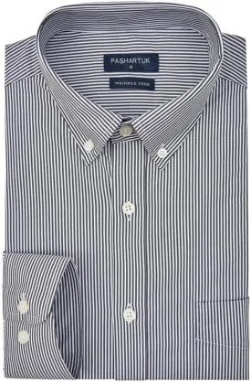 PASHARTUK Wrinkle Free Regular Fit Mens Button Down Shirts Long Sleeve Dress Shirts for Men