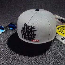 People Think Baseball Cap | Classic Adjustable Snapback Cap with Quote