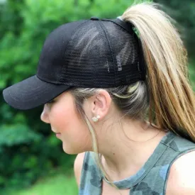 Ponytail Baseball Cap - Various Colors!