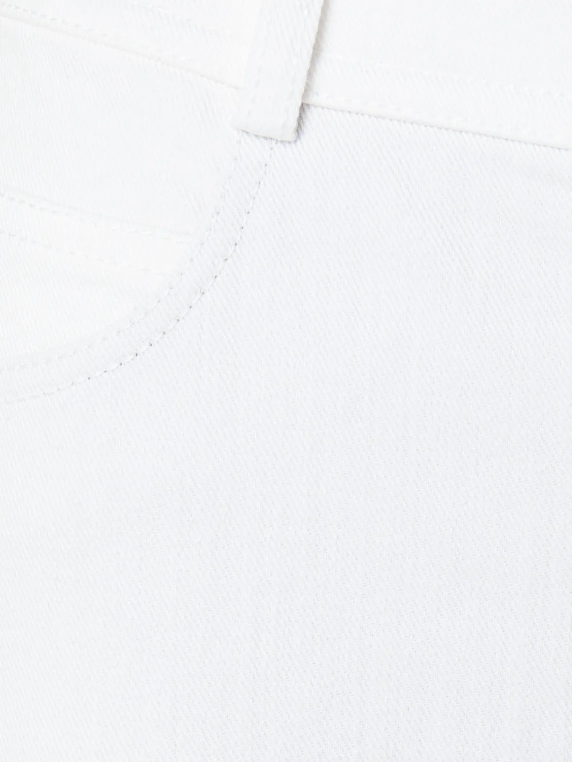 Slim Straight Cotton Denim Stretch Pants