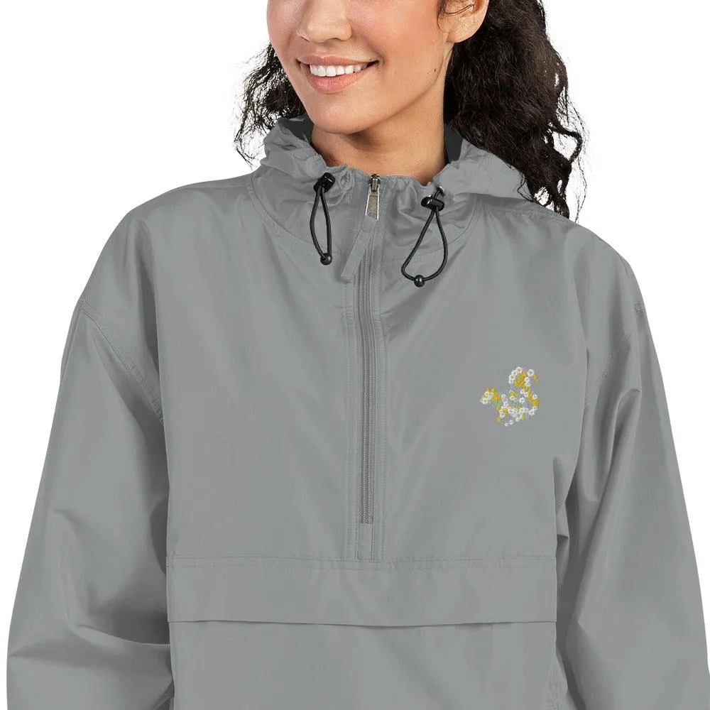 Squirrel Embroidered Champion Packable Jacket
