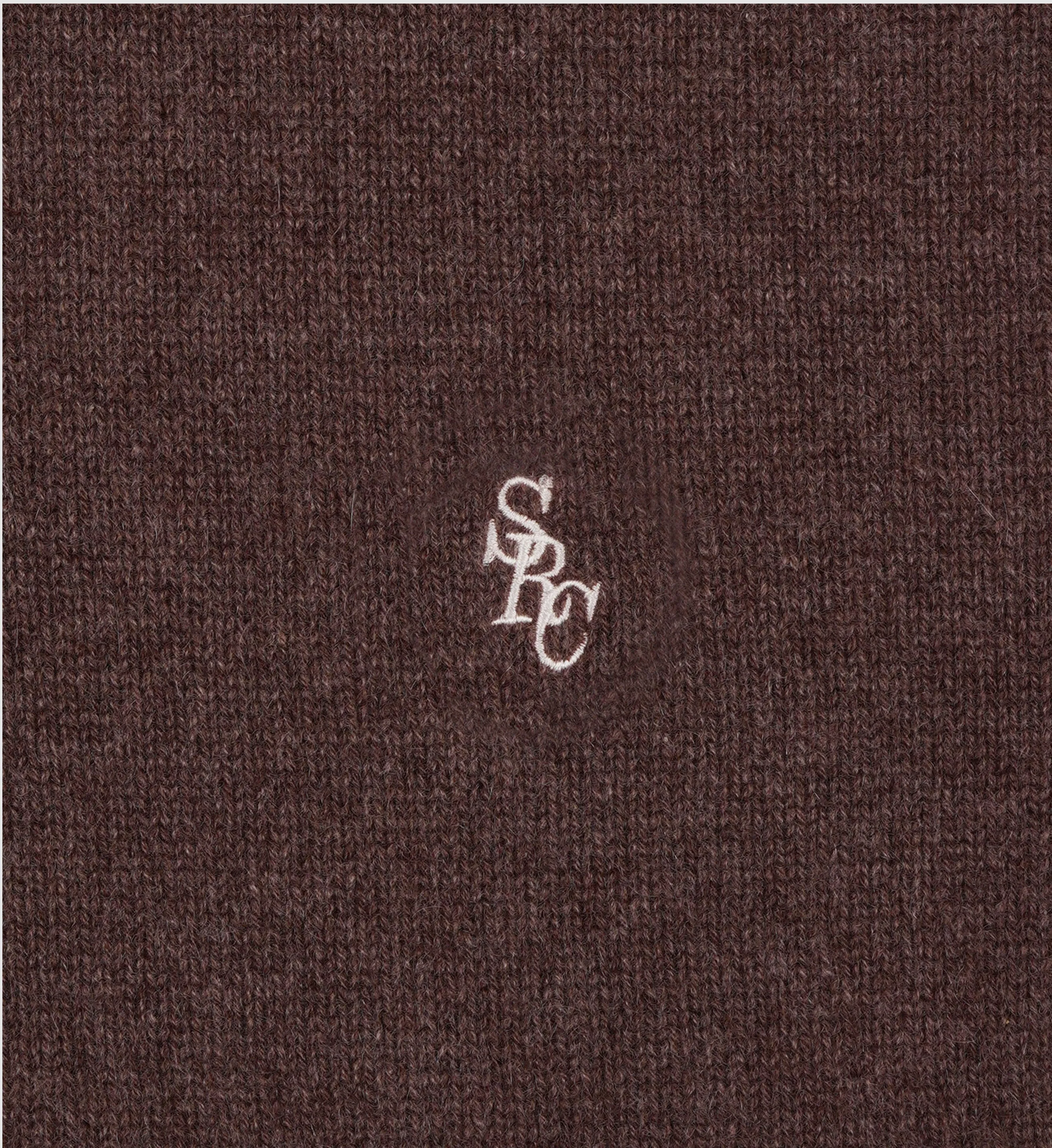 SRC V-Neck Cashmere Vest - Brown
