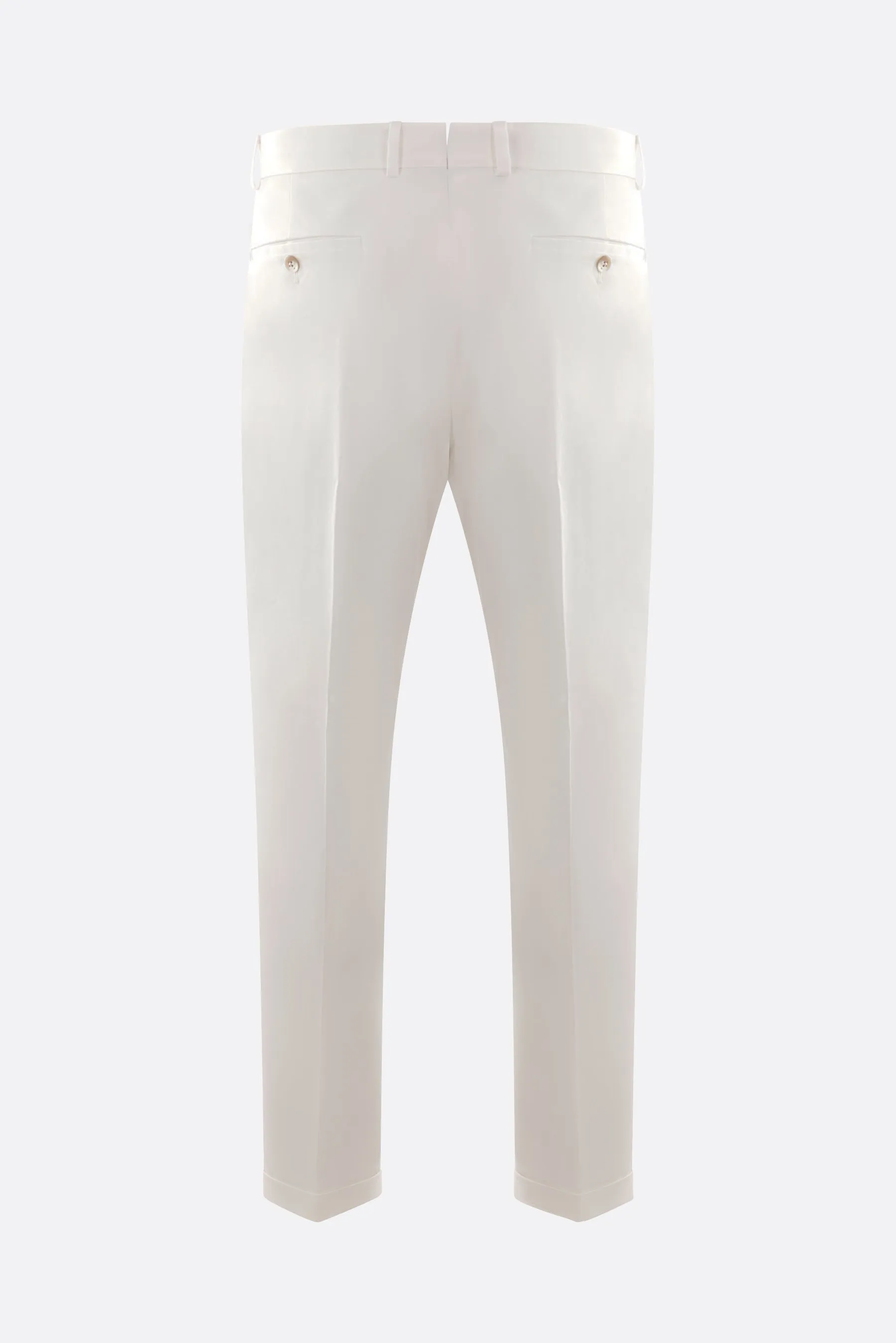 Stretch Darted Cotton Trousers