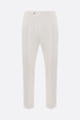 Stretch Darted Cotton Trousers