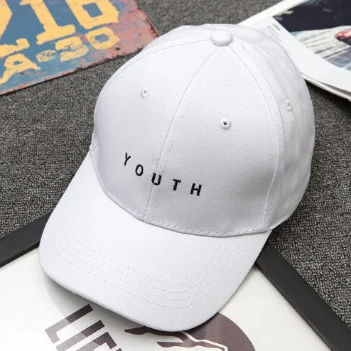 Unisex Letter Printed Solid Caps Men Women Ring Hip Hop Cotton baseball cap Snapback Hat