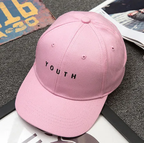 Unisex Letter Printed Solid Caps Men Women Ring Hip Hop Cotton baseball cap Snapback Hat