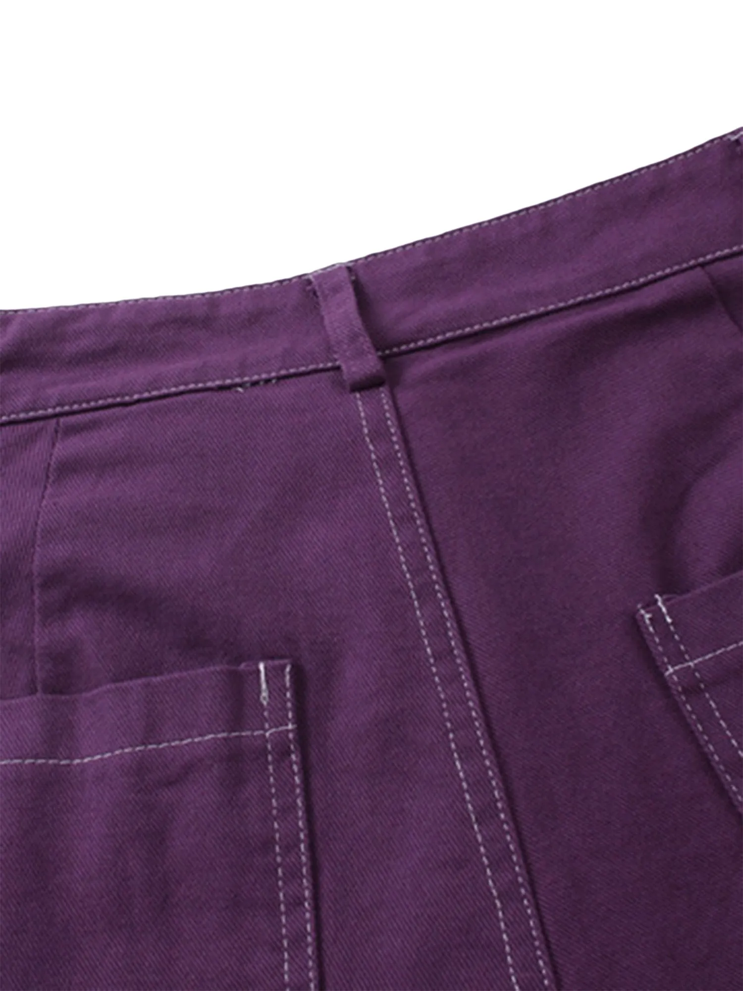 Vintage Pentagram Multi-Pocket Work Pants
