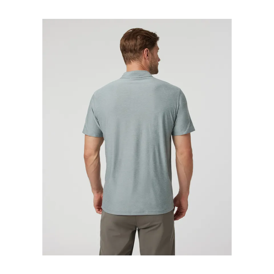 Vuori Men's Strato Tech Polo Vintage Pistachio Heather