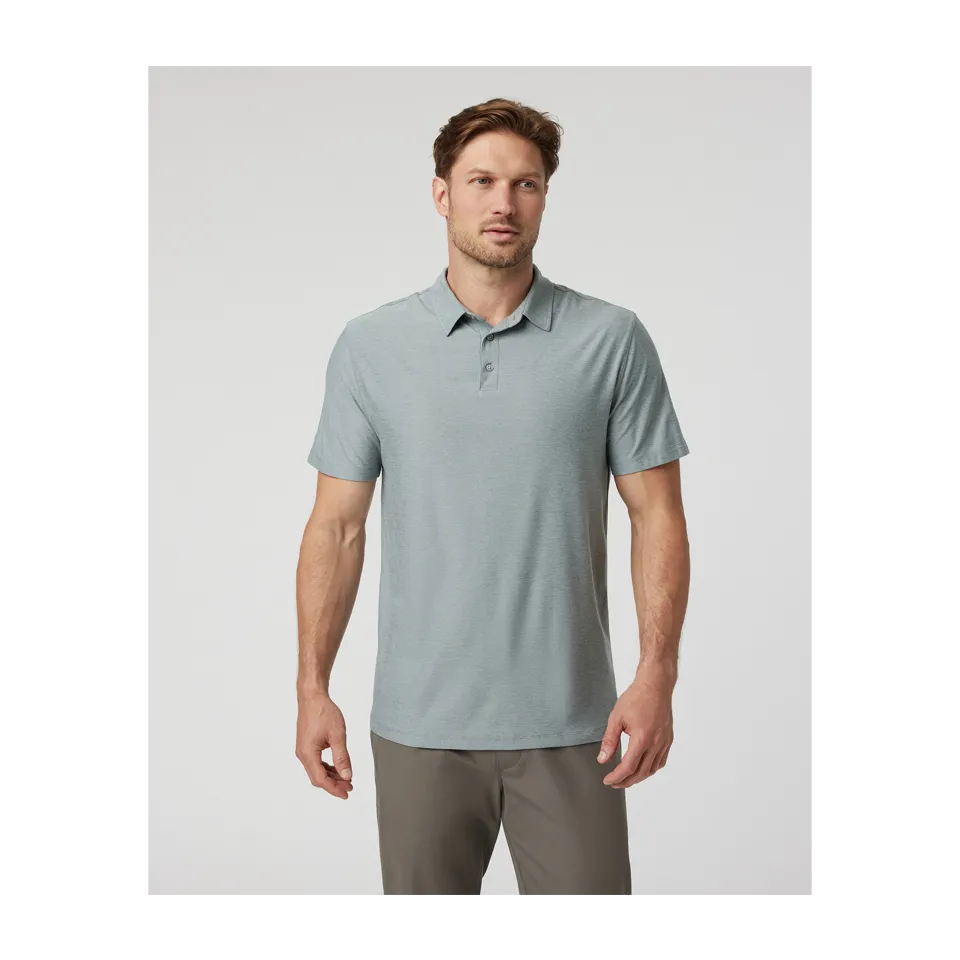 Vuori Men's Strato Tech Polo Vintage Pistachio Heather