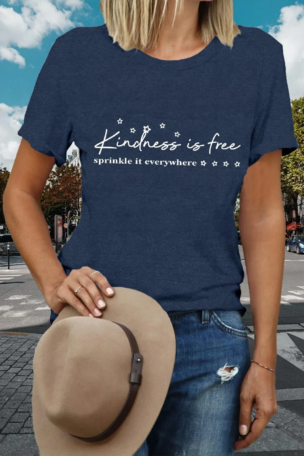 Women Be Kind Shirts Kindness is Free T-Shirts Inspirational Teacher Tee Tops