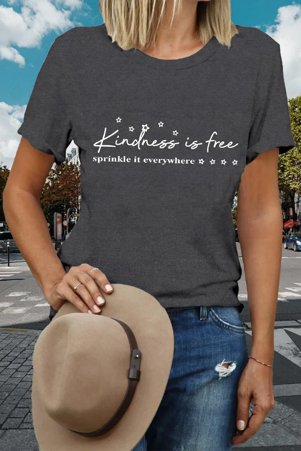 Women Be Kind Shirts Kindness is Free T-Shirts Inspirational Teacher Tee Tops