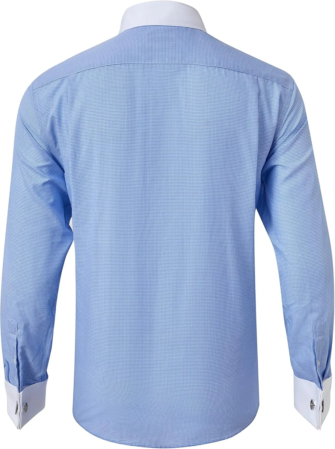 Year In Year Out French Cuff Wrinkle Free Dress Shirt for Men Regular Fit Long Sleeve Wrinkle Resistant Shirt