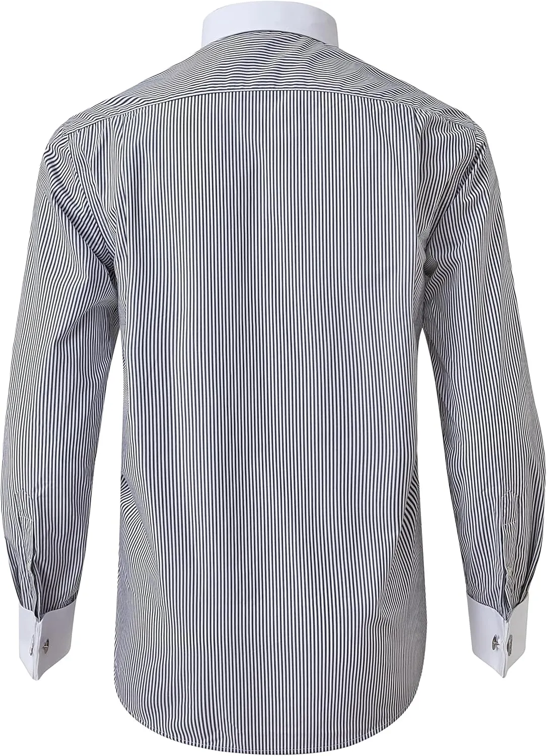 Year In Year Out French Cuff Wrinkle Free Dress Shirt for Men Regular Fit Long Sleeve Wrinkle Resistant Shirt